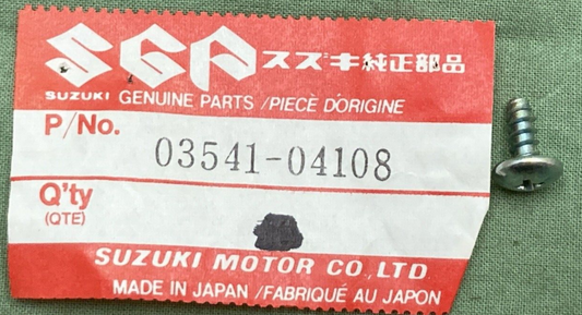 NEW GENUINE SUZUKI 03541-04108 SCREW BUMPER TRAVEL TRUNK