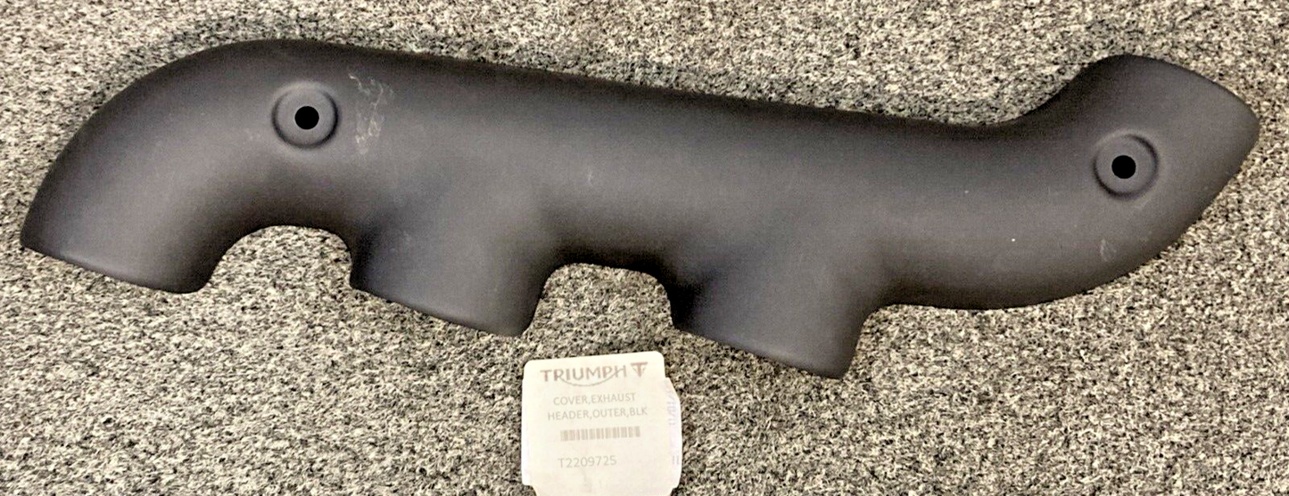 NEW GENUINE TRIUMPH T2209725 Cover, Exhaust Header Outer, Black