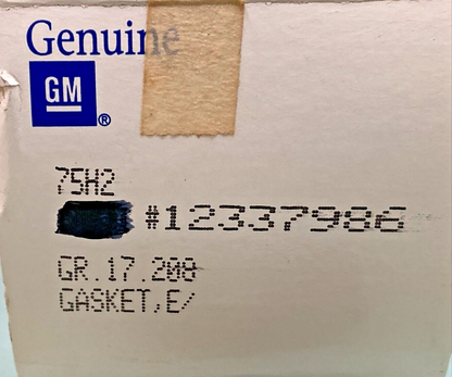 NEW GENUINE GM 12337986 GASKET, END GATE WINDOW HINGE, 1983-1991 GM