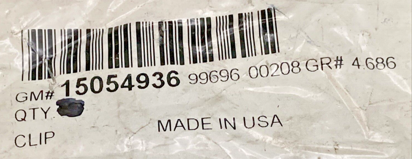 QTY 5 NEW GENUINE GM 15054936 F (S) CLIP, FRONT BRAKE LINE