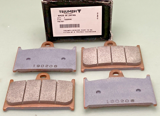 NEW GENUINE TRIUMPH T2020245 BRAKE PADS SET OF (4)