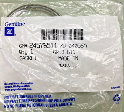 NEW GENUINE GM 24576511 EXHAUST MANIFOLD PIPE GASKET