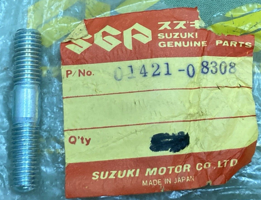 NEW GENUINE SUZUKI 01421-08308 Stud Bolt (8X30) FRONT FORK