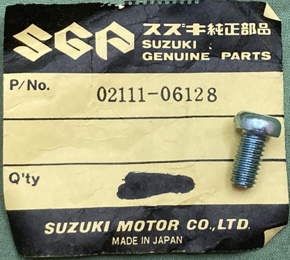 NEW GENUINE SUZUKI 02111-06128 SCREW CROSS HEAD
