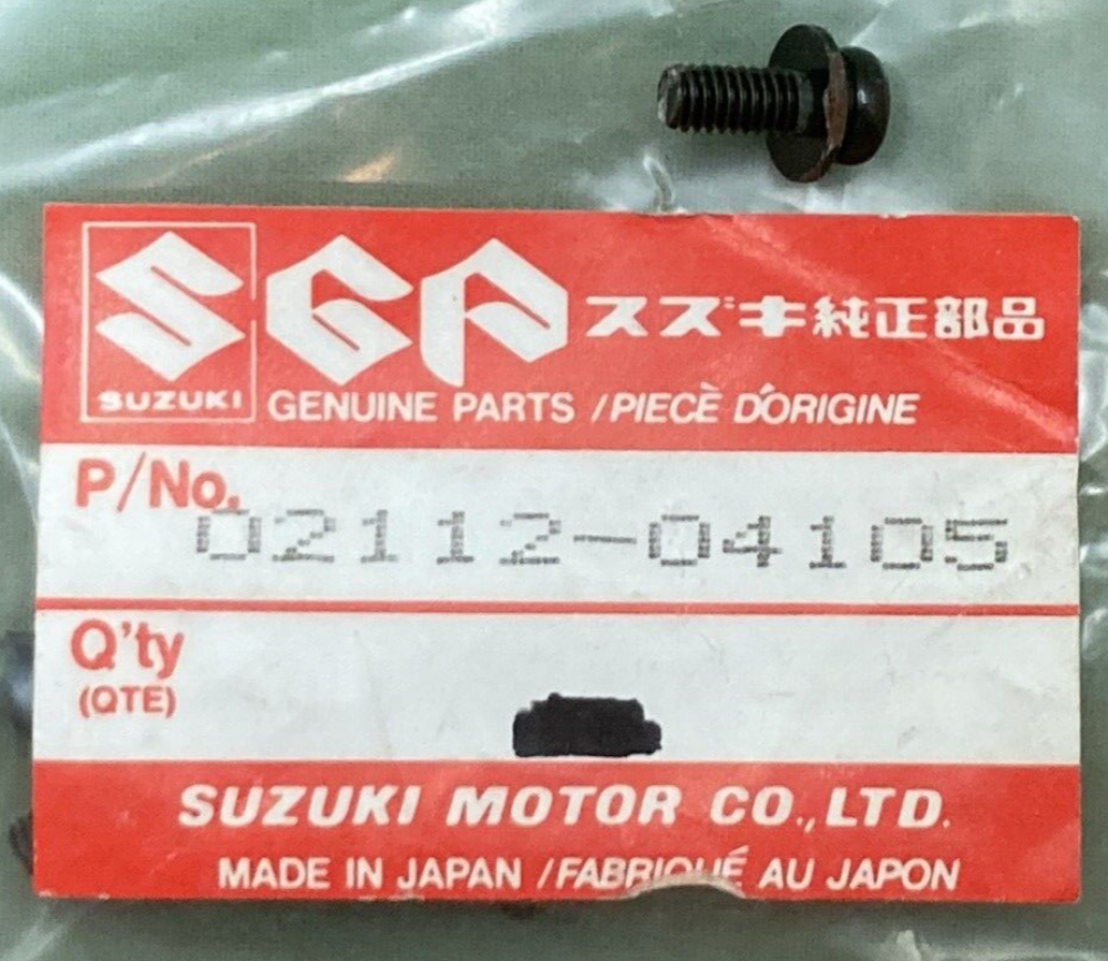 QTY 2 NEW GENUINE SUZUKI 02112-04105 SCREW HEADLAMP