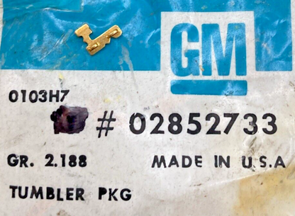 NEW GENUINE GM 02852733 TUMBLER, IGNITION LOCK CYL 1995-2006 GM