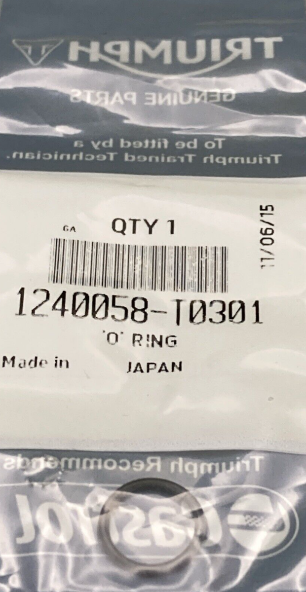 QTY 3 NEW GENUINE TRIUMPH  1240058-T0301 O RING