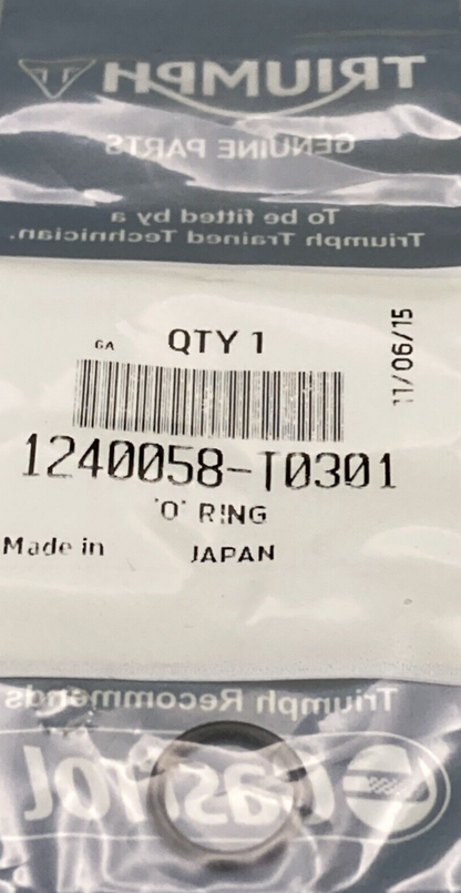 QTY 3 NEW GENUINE TRIUMPH  1240058-T0301 O RING