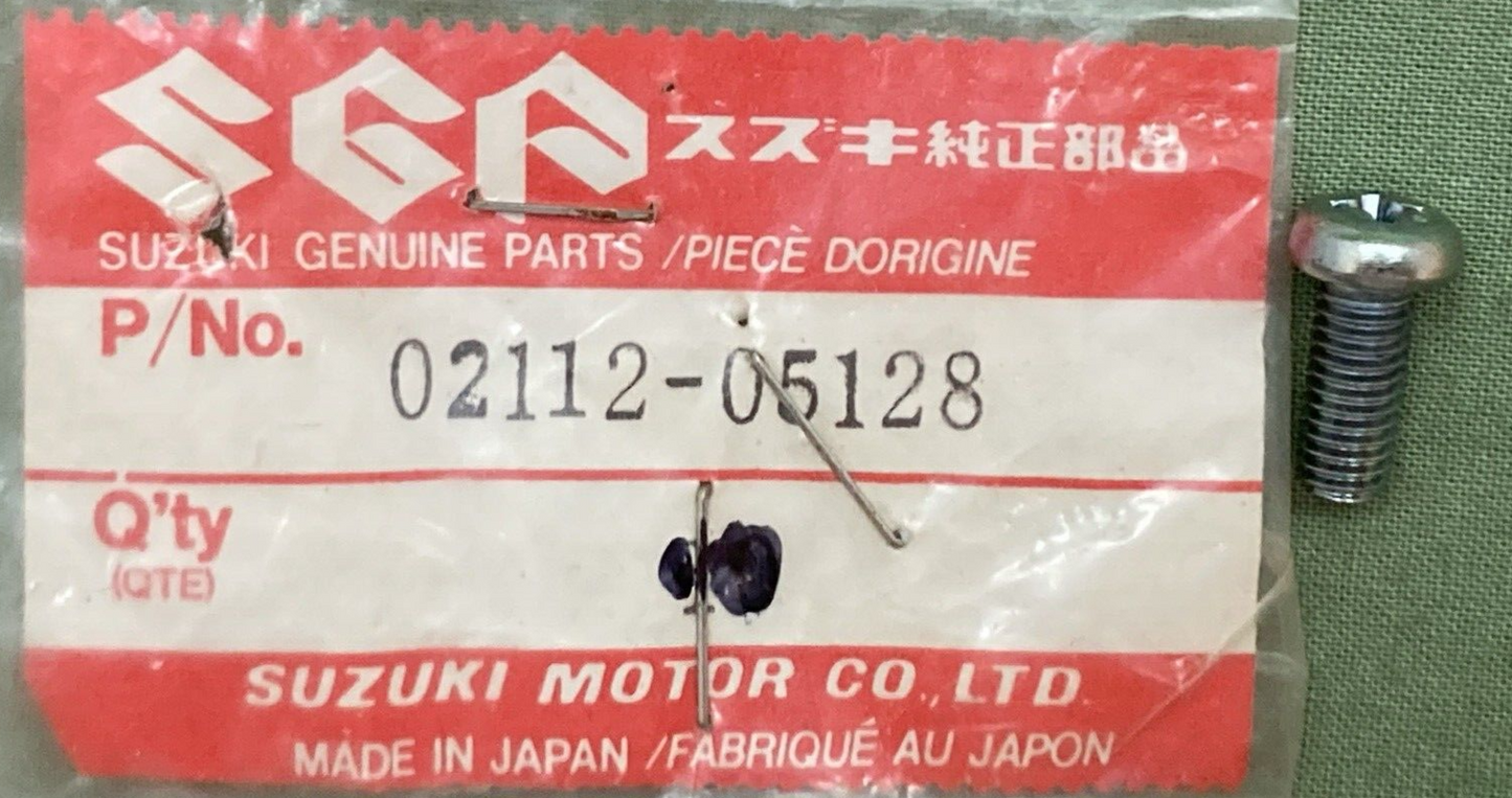 NEW GENUINE SUZUKI 02112-05128 SCREW REAR COMBINATION LAMP FRONT FORK FENDER
