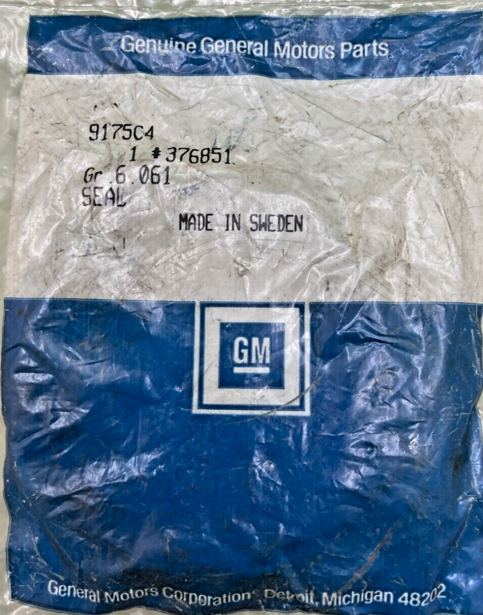 NEW GENUINE GM 376851 SEAL, FRONT WHEEL SPINDLE,  1985-1991 GM