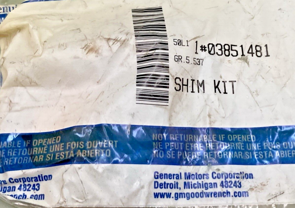 NEW GENUINE GM 03851481 SHIM KIT