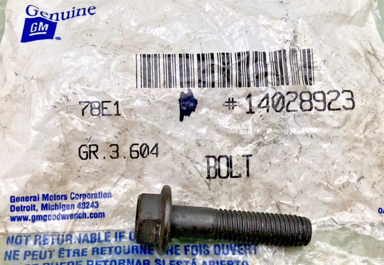 NEW GENUINE GM 14028923 BOLT/SCREW, EXHAUST MANIFOLD, 1985-2002 GM