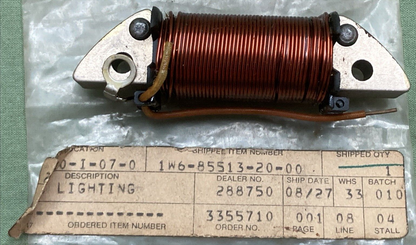 NEW GENUINE YAMAHA 1W6-85513-20 COIL LIGHTING 1