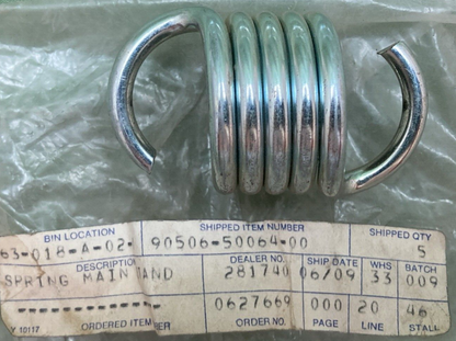 NEW GENUINE YAMAHA 90506-50064-00 SPRING TENSION