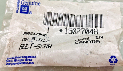 NEW GENUINE GM 15027048 STUD, REAR WHEEL, 3.1 x 3.1 x 2.7 INCHES