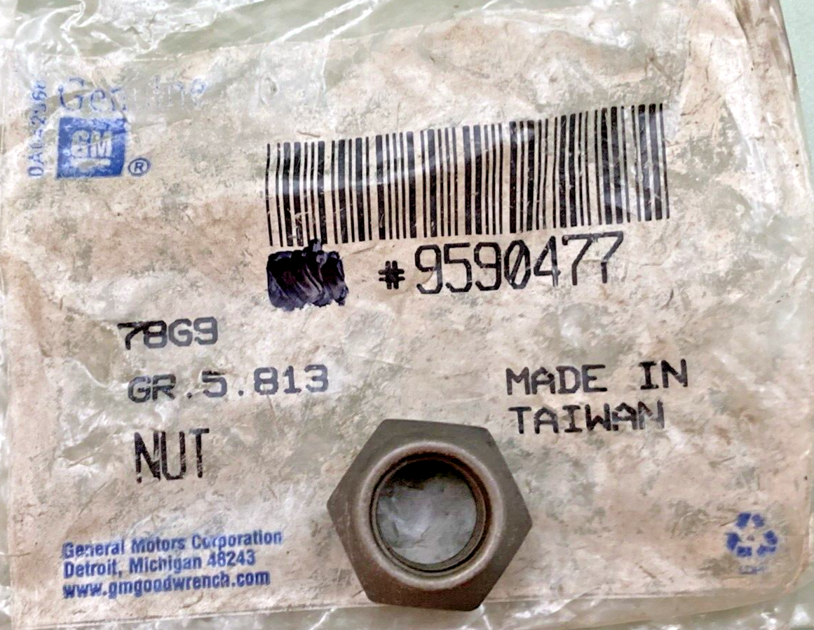 NEW GENUINE GM 9590477  WHEEL NUT, 25 METRIC 12mm-1.5Hex 19mm