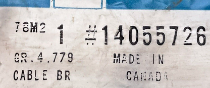 NEW GENUINE GM 14055726 PARKING BRAKE CABLE