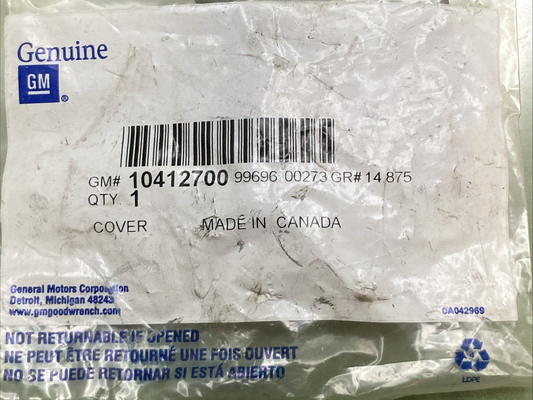 NEW GENUINE GM 10412700 Cover Driver Seat Shoulder Belt Guide Trim Pewter