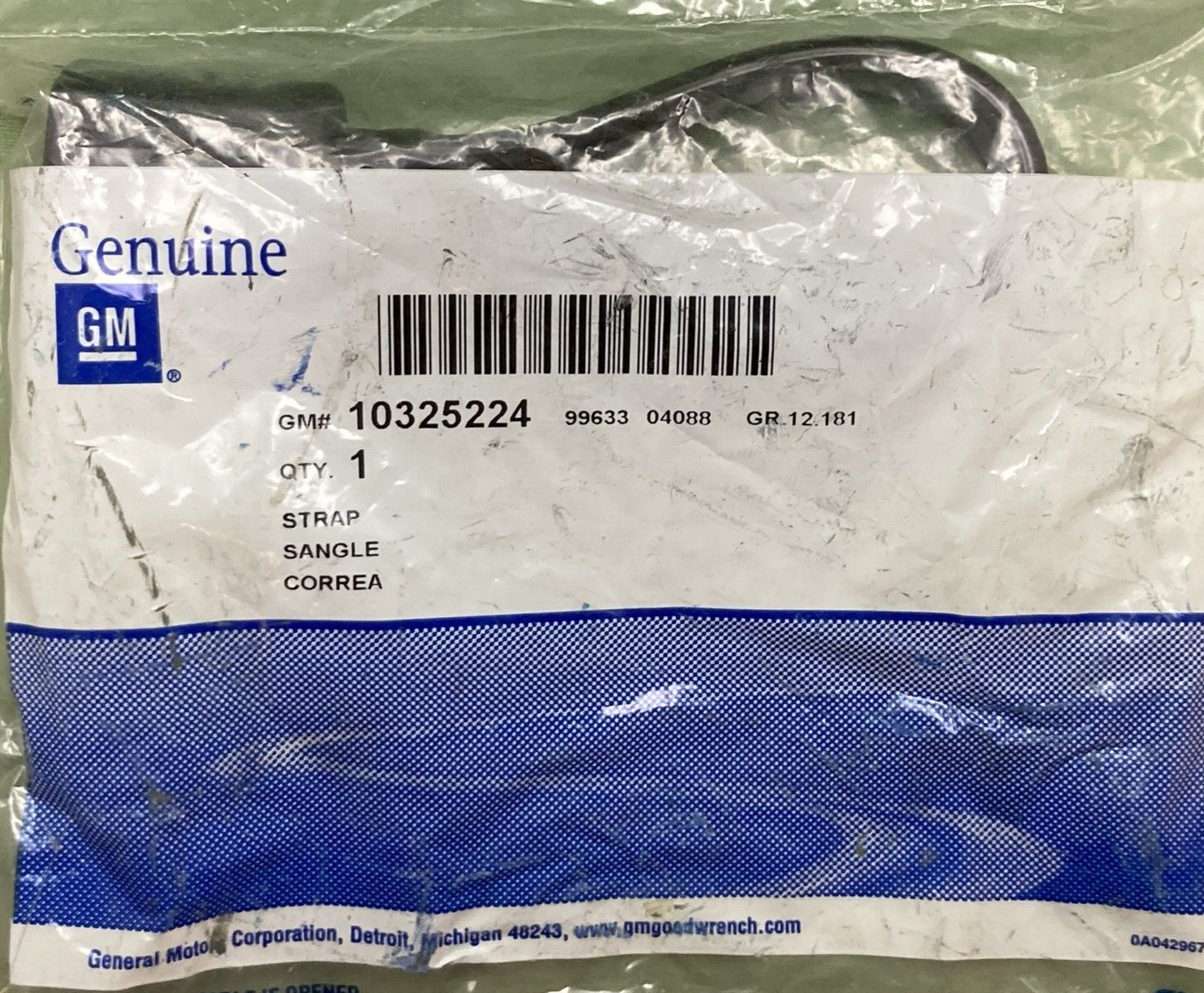 NEW GENUINE GM 10325224 Strap Assembly Rear Compartment Lid Pull