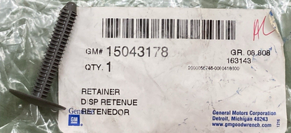 NEW GENUINE GM 15043178 Retainer Headlining Front Trim Panel