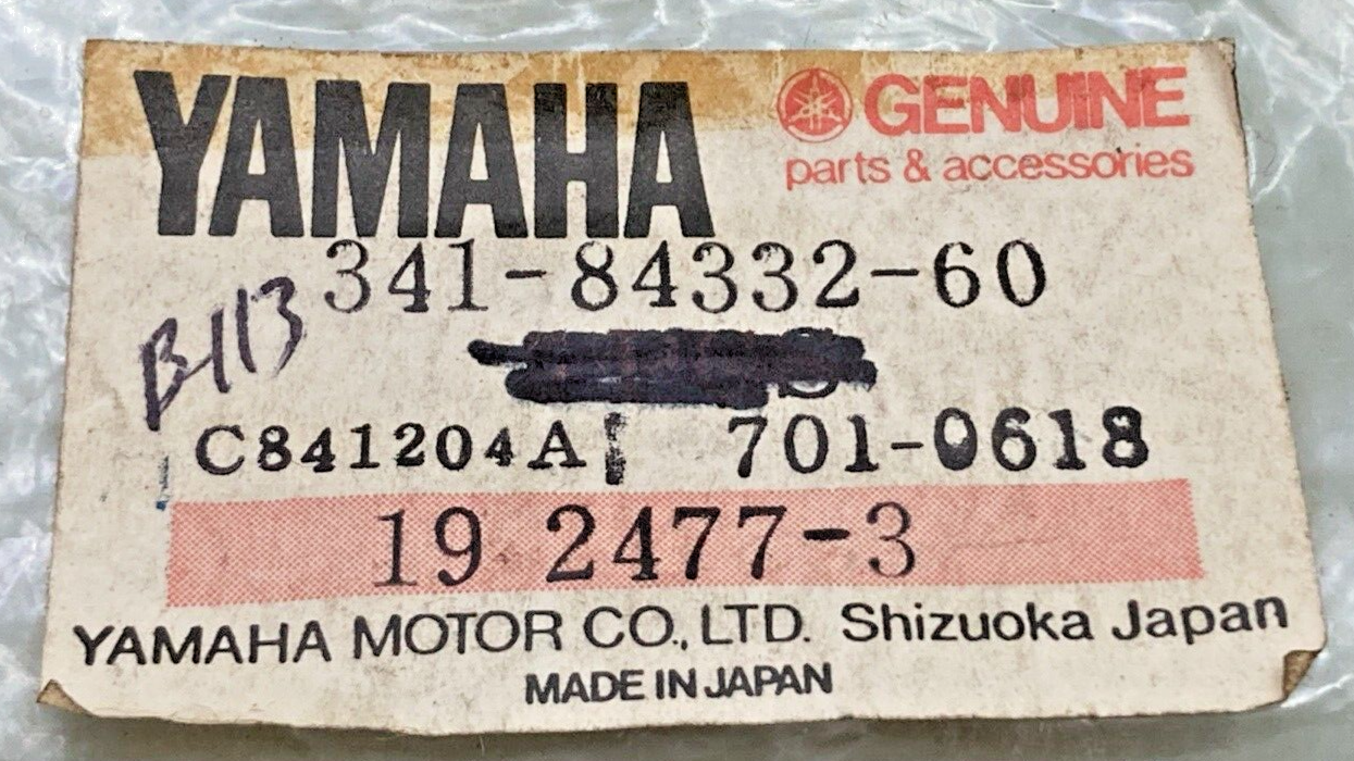 QTY 2 NEW GENUINE YAMAHA 341-84332-60 SPRING, SCREW