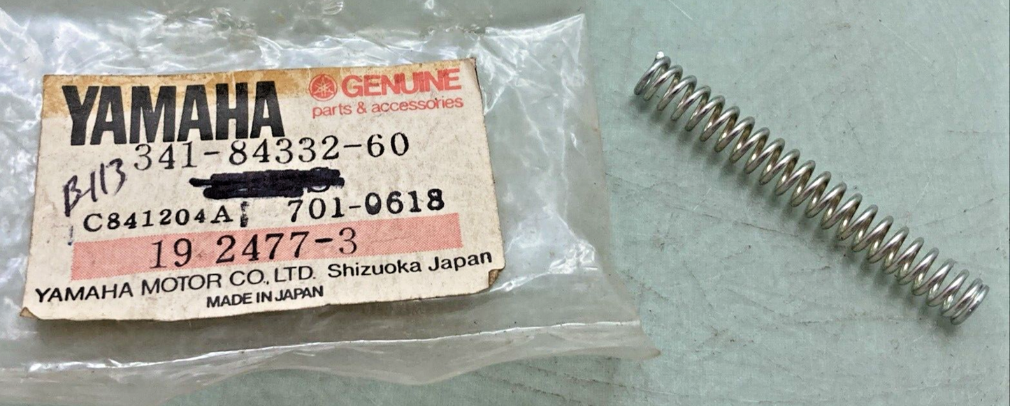 QTY 2 NEW GENUINE YAMAHA 341-84332-60 SPRING, SCREW