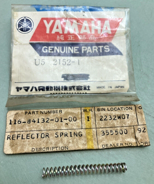 QTY 2 NEW GENUINE YAMAHA 116-84132-01 SPRING, SCREW 2152-1