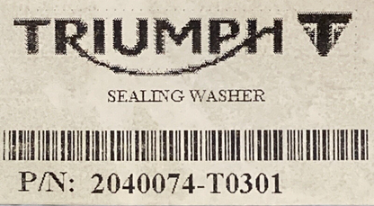 QTY 2 NEW GENUINE TRIUMPH 2040074-T0301