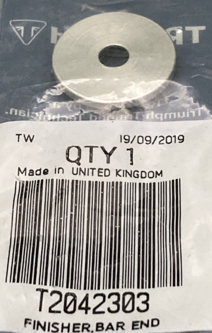 NEW GENUINE TRIUMPH T2042303 Finisher, Bar End