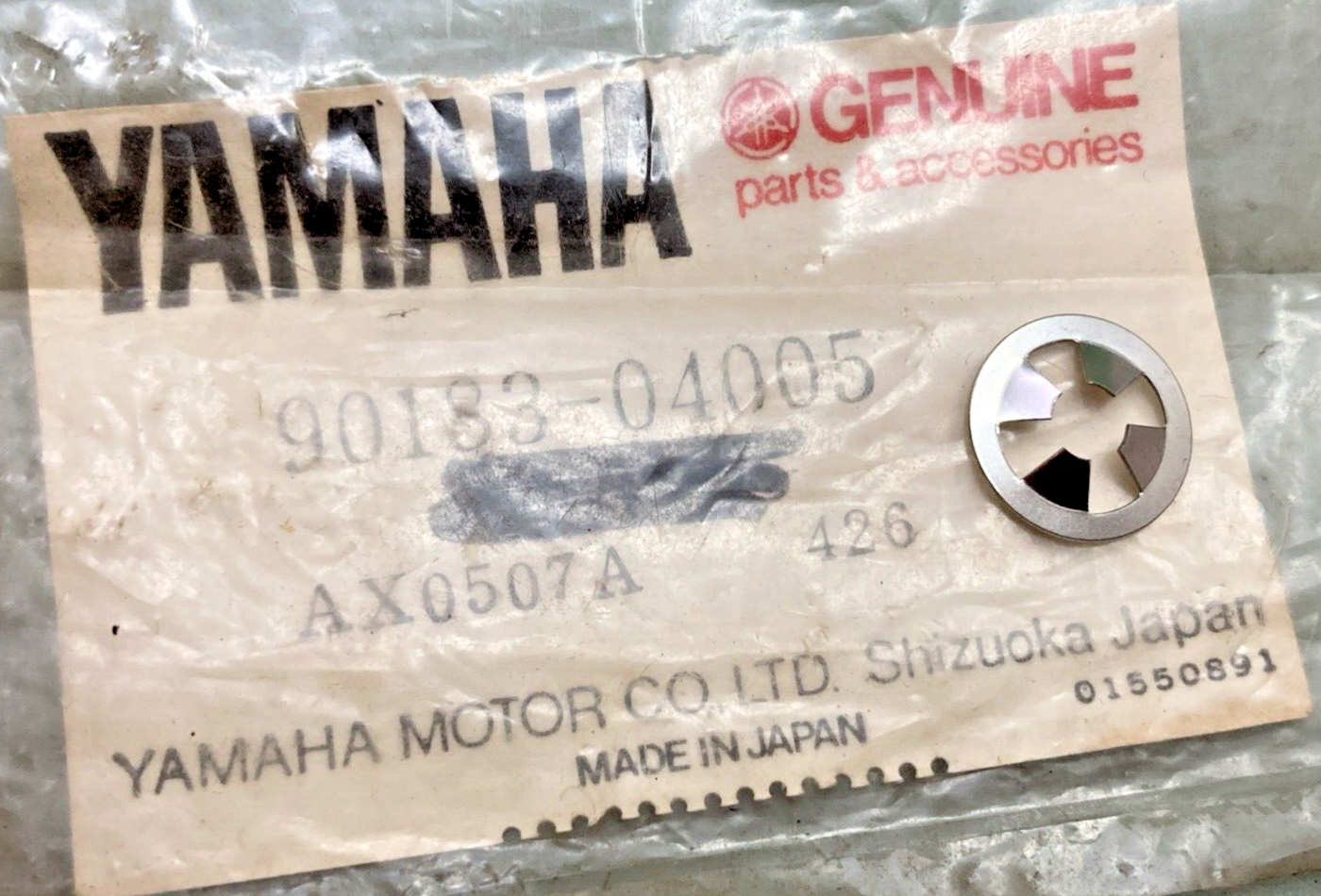 QTY 5 NEW GENUINE YAMAHA 90183-04005 NUT SPRING