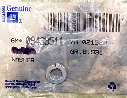 NEW GENUINE GM 09439511 Washer