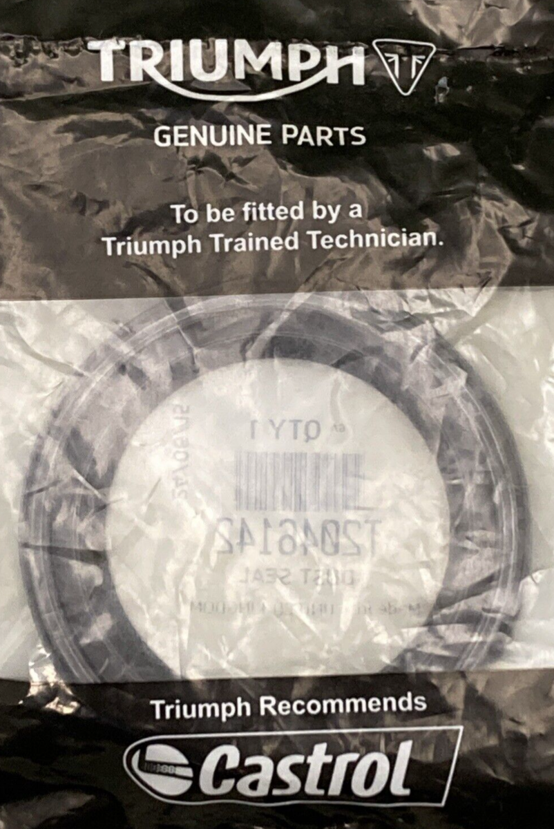 QTY 2 NEW GENUINE TRIUMPH T2046142 Dust Seal