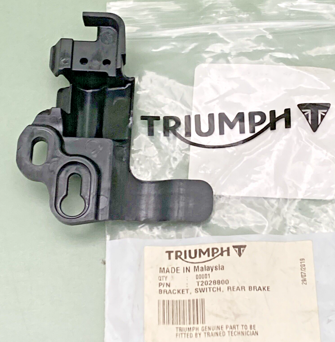 NEW GENUINE TRIUMPH T2028800 Bracket, Rear Brake Switch