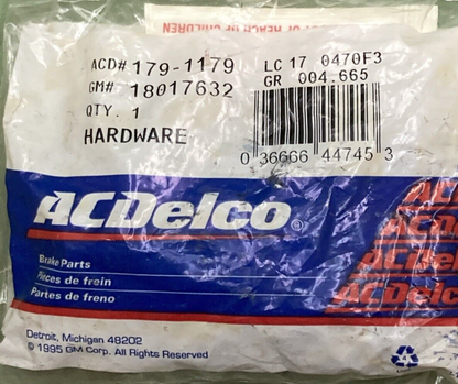 NEW GENUINE ACDELCO 179-1179 Bushing Kit Front Brake Caliper Guide Pinion