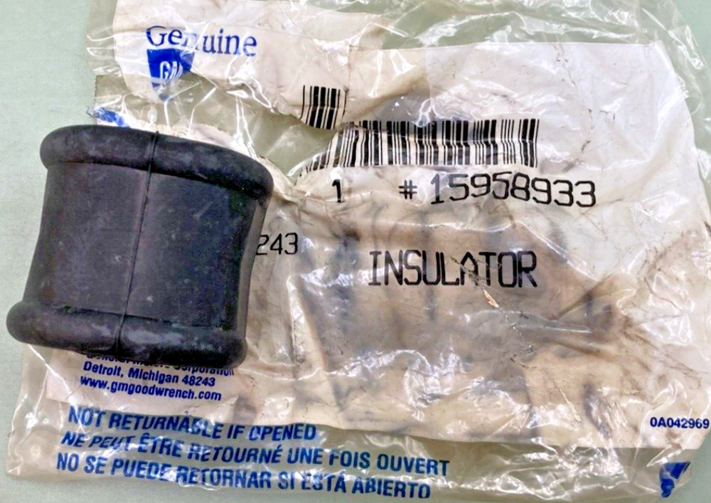 NEW GENUINE GM 15958933 INSULATOR, FRONT STABILIZER SHAFT