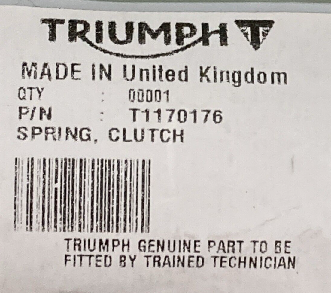 NEW GENUINE TRIUMPH T1170176 Spring, Clutch