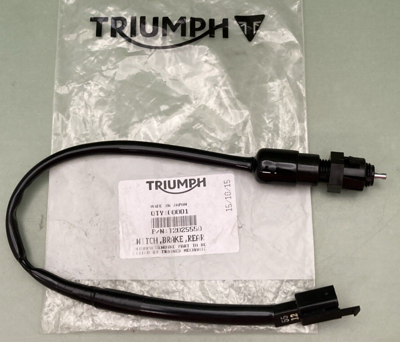 NEW GENUINE TRIUMPH T2025550 Switch, Brake, Rear