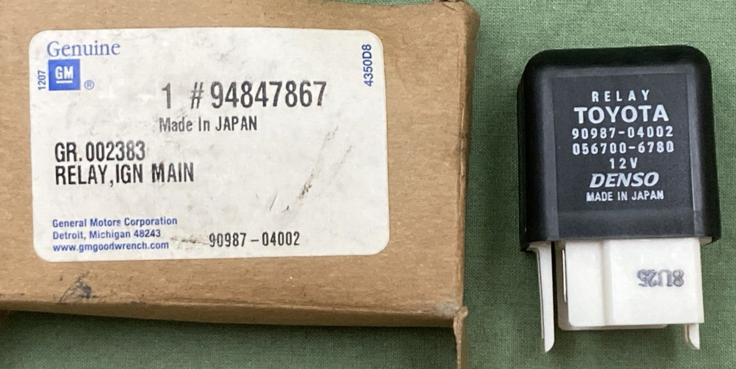 NEW GENUINE GM 94847867 RELAY IGNITION MAIN FOR TOYOTA