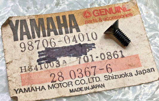 NEW GENUINE YAMAHA 98706-04010 SCREW, FLAT HEAD