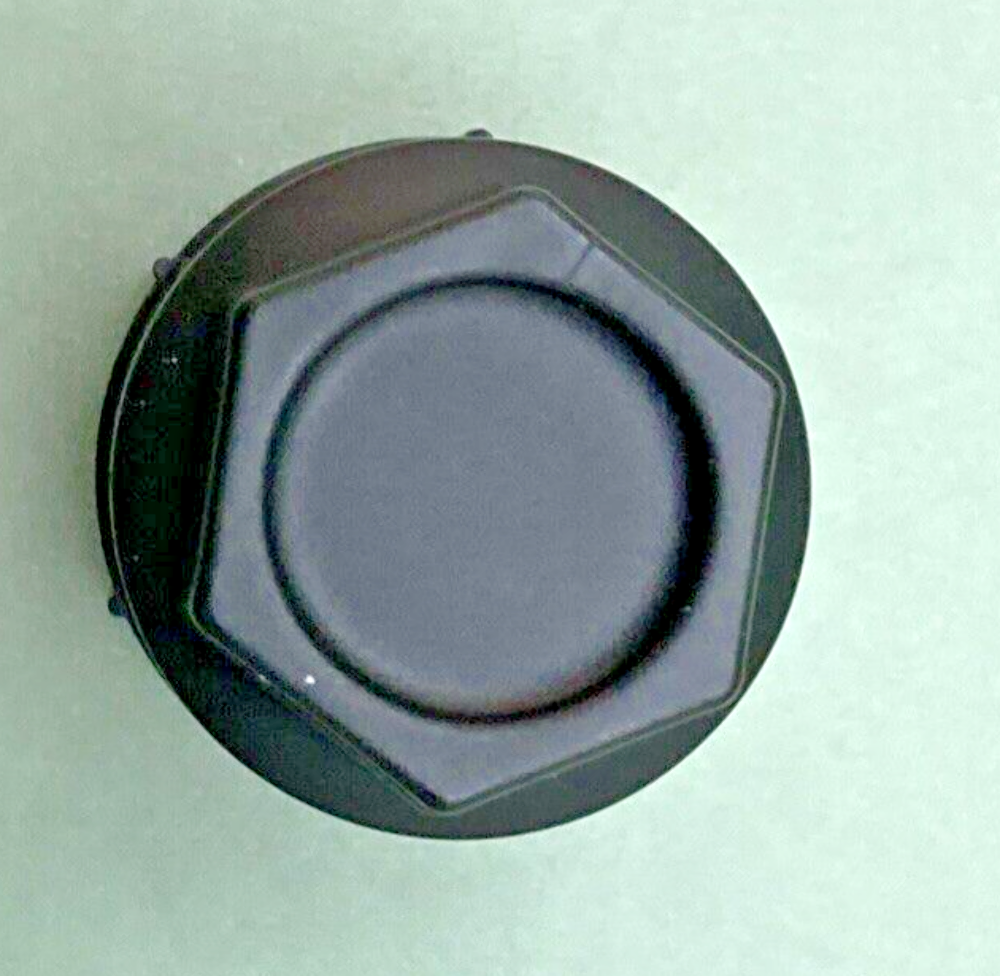 NEW GENUINE GM 10028614 ALLOY WHEEL NUT CAP BLACK, 1977-1996 GM