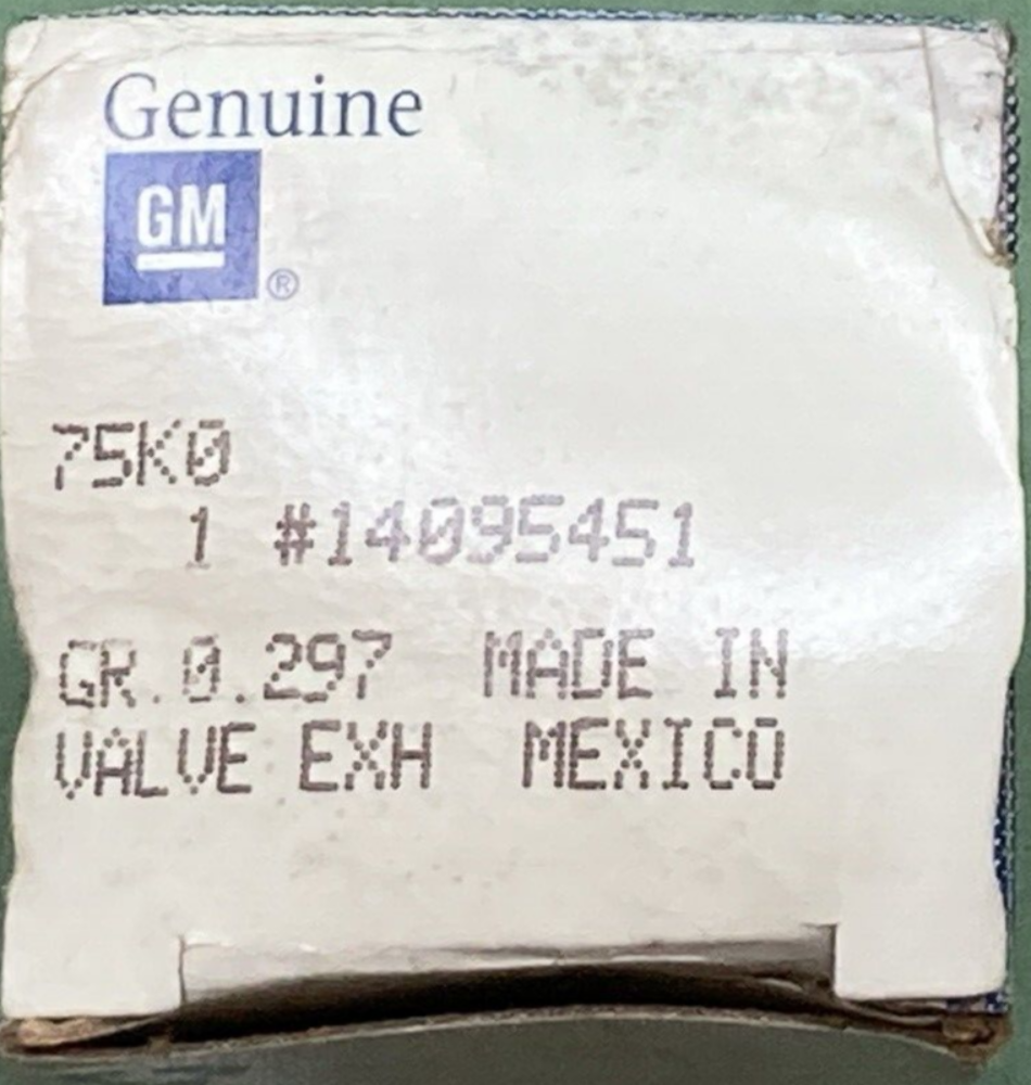 NEW GENUINE GM 14095451 Valve Assembly Exhaust