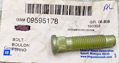 NEW GENUINE GM 09595178 Multi-Purpose Bolt M12x1.5x40, 1984-2016 GM