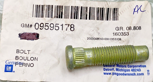 NEW GENUINE GM 09595178 Multi-Purpose Bolt M12x1.5x40, 1984-2016 GM