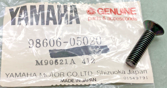 QTY 6 NEW GENUINE YAMAHA 98606-05020 SCREW, OVAL HEAD