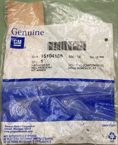 NEW GENUINE GM 15104166 Harness Kit Outside Rear View Mirror Body Wiring