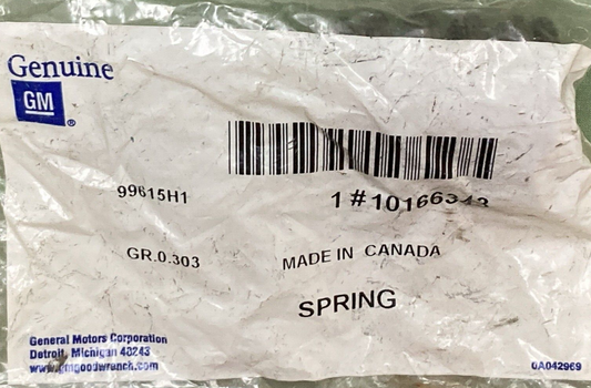 NEW GENUINE GM 10166343 Spring Engine Valve