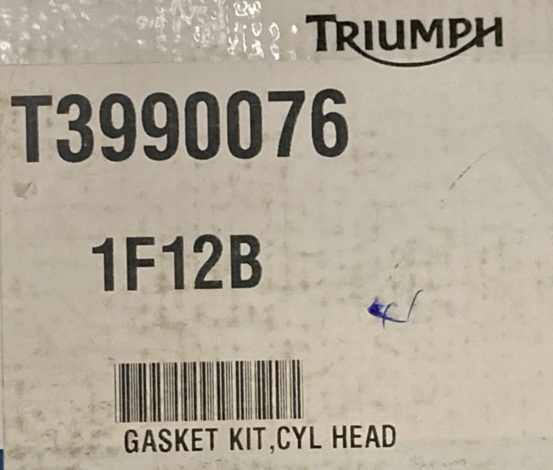 NEW GENUINE TRIUMPH T3990076 Gasket Kit, Cyl Head
