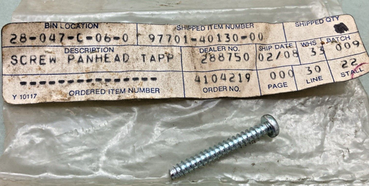 QTY 2 NEW REPLACES YAMAHA 97701-40130-00 SCREW, TAPPING