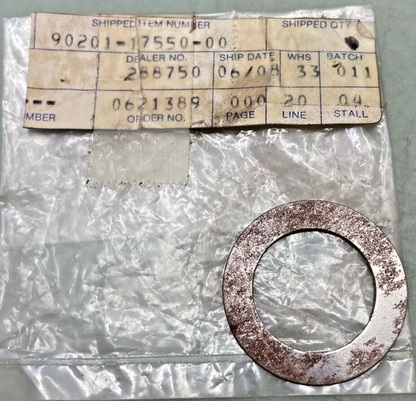 NEW REPLACES YAMAHA 90201-17550-00 WASHER, PLATE