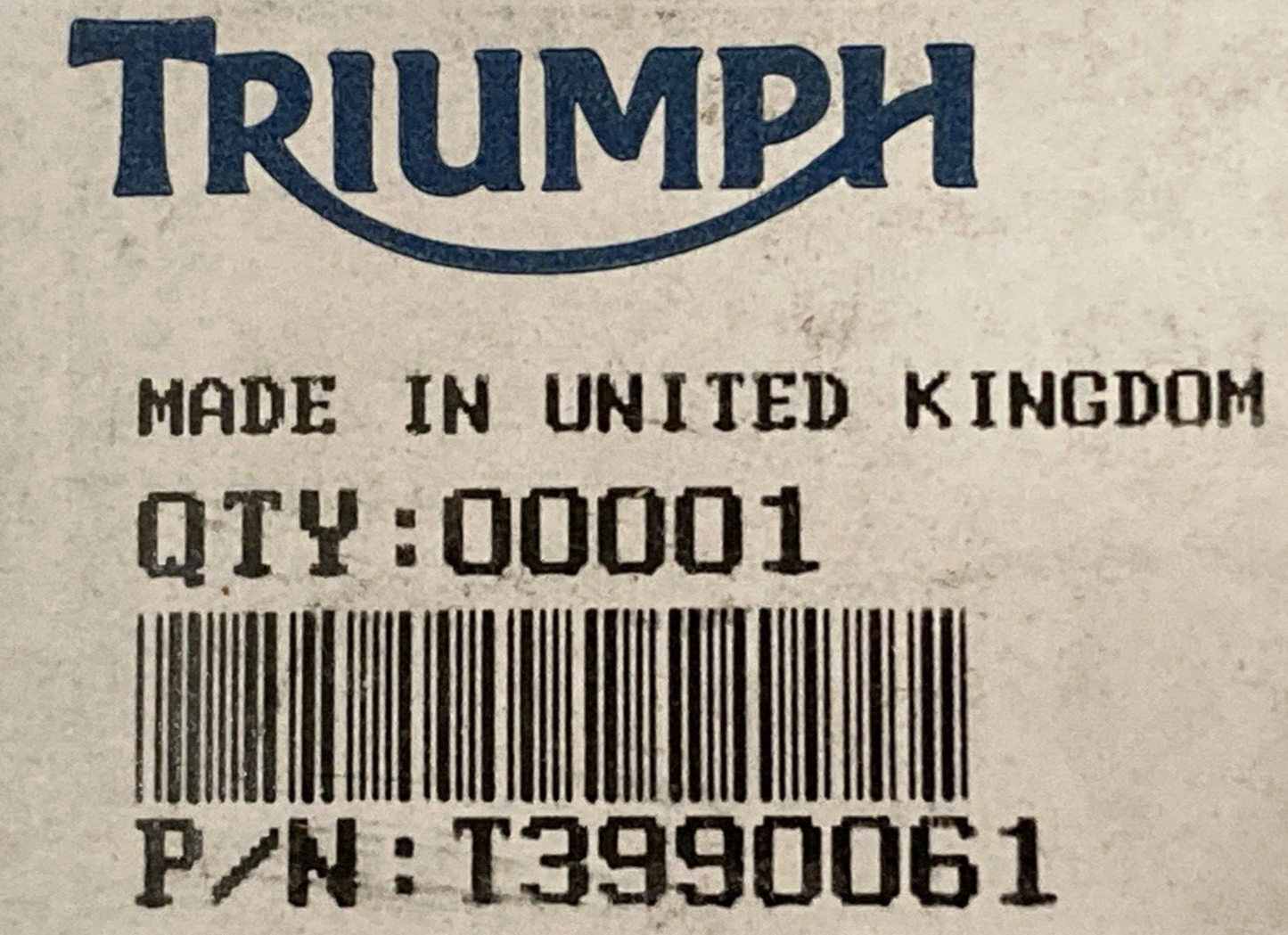 NEW GENUINE TRIUMPH T3990061 Kit, Gasket Kitcyl Hd, 908MD
